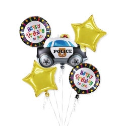 Balon foliowy dekoracja policja auto urodziny 5x